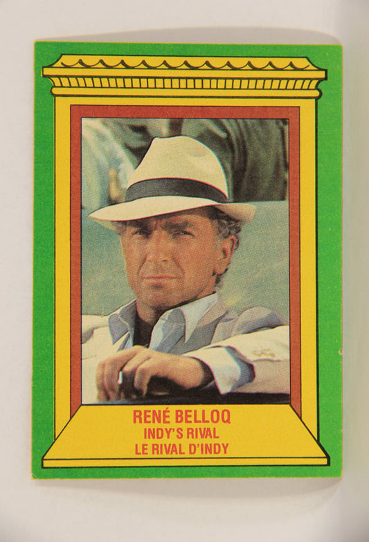 Raiders Of The Lost Ark 1981 Trading Card #4 Rene Belloq Indy's Rival FR-ENG OPC L017930