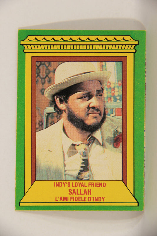 Raiders Of The Lost Ark 1981 Trading Card #5 Indy's Loyal Friend Sallah FR-ENG OPC L017931