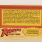 Raiders Of The Lost Ark 1981 Trading Card #10 Removing The Idol FR-ENG OPC L017936