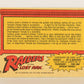 Raiders Of The Lost Ark 1981 Trading Card #11 The Collapsing Walls FR-ENG OPC L017937
