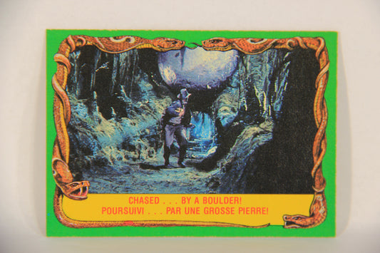 Raiders Of The Lost Ark 1981 Trading Card #12 Chased By A Boulder FR-ENG OPC L017938