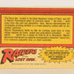 Raiders Of The Lost Ark 1981 Trading Card #21 The Drinking Contest FR-ENG OPC L017947