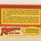 Raiders Of The Lost Ark 1981 Trading Card #23 An Affair To Remember FR-ENG OPC L017949