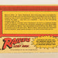Raiders Of The Lost Ark 1981 Trading Card #24 The Mysterious Medallion FR-ENG OPC L017950