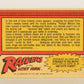 Raiders Of The Lost Ark 1981 Trading Card #27 Jones To The Rescue FR-ENG OPC L017953
