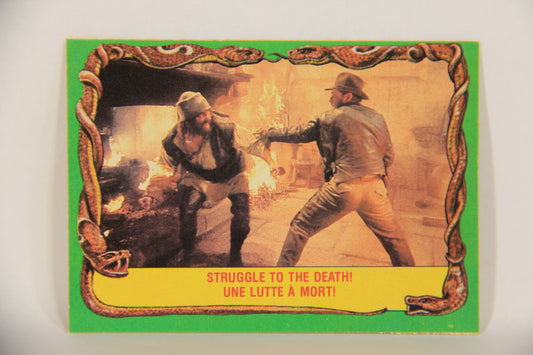 Raiders Of The Lost Ark 1981 Trading Card #28 Struggle To The Death FR-ENG OPC L017954