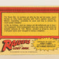 Raiders Of The Lost Ark 1981 Trading Card #28 Struggle To The Death FR-ENG OPC L017954
