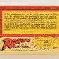 Raiders Of The Lost Ark 1981 Trading Card #31 The Prize Of Agony FR-ENG OPC L017957