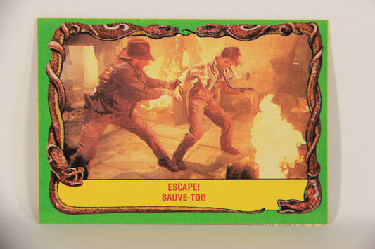 Raiders Of The Lost Ark 1981 Trading Card #32 Escape FR-ENG O-Pee-Chee L017958