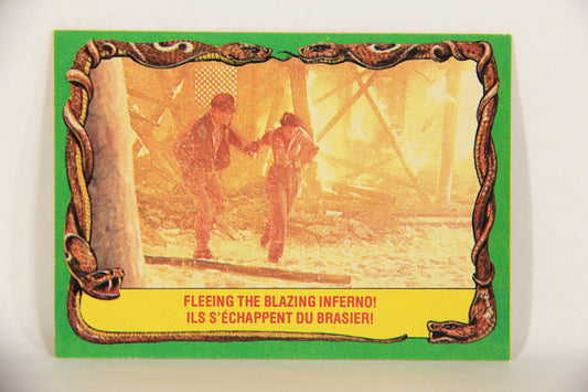 Raiders Of The Lost Ark 1981 Trading Card #33 Fleeing The Blazing Inferno FR-ENG OPC L017959