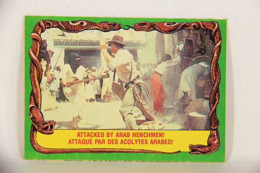 Raiders Of The Lost Ark 1981 Trading Card #35 Attacked By Arab Henchmen FR-ENG OPC L017961