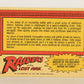 Raiders Of The Lost Ark 1981 Trading Card #36 The Challenge FR-ENG OPC L017962