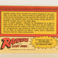 Raiders Of The Lost Ark 1981 Trading Card #41 A Valuable Clue For Indy FR-ENG OPC L017967