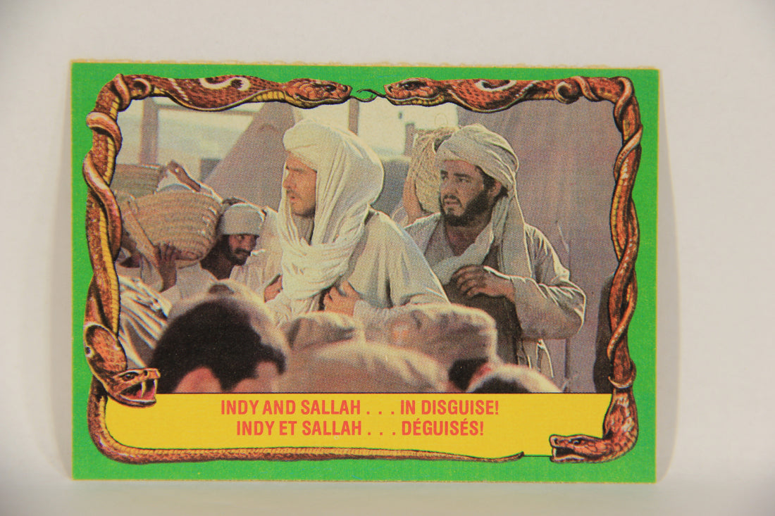 Raiders Of The Lost Ark 1981 Trading Card #44 Indy And Sallah In Disguise FR-ENG OPC L017970