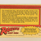 Raiders Of The Lost Ark 1981 Trading Card #44 Indy And Sallah In Disguise FR-ENG OPC L017970