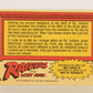 Raiders Of The Lost Ark 1981 Trading Card #46 The Key To Eternity FR-ENG OPC L017972