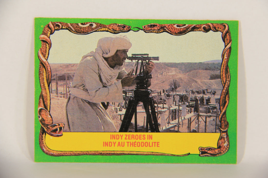 Raiders Of The Lost Ark 1981 Trading Card #47 Indy Zeroes In FR-ENG OPC L017973