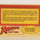 Raiders Of The Lost Ark 1981 Trading Card #47 Indy Zeroes In FR-ENG OPC L017973