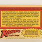 Raiders Of The Lost Ark 1981 Trading Card #51 Chamber Of Death FR-ENG OPC L017977