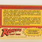 Raiders Of The Lost Ark 1981 Trading Card #54 Trapped By Belloq FR-ENG OPC L017980