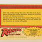 Raiders Of The Lost Ark 1981 Trading Card #59 Terror Of The Mummies FR-ENG OPC L017985