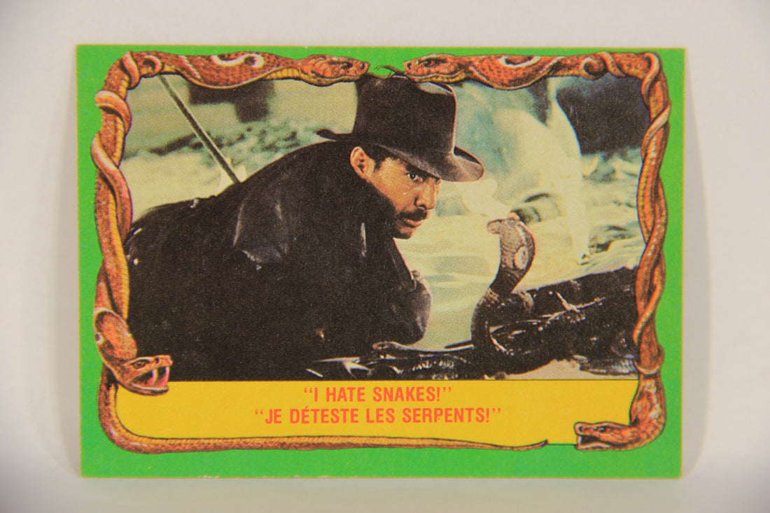 Raiders Of The Lost Ark 1981 Trading Card #60 I Hate Snakes FR-ENG OPC L017986