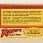 Raiders Of The Lost Ark 1981 Trading Card #60 I Hate Snakes FR-ENG OPC L017986