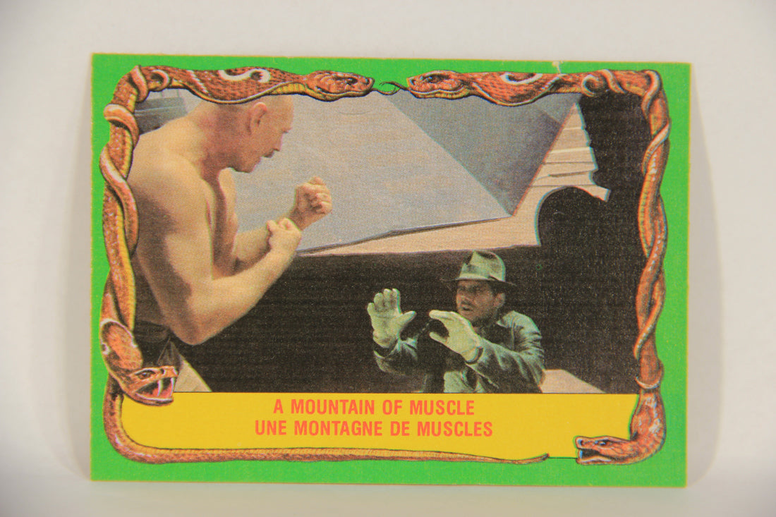 Raiders Of The Lost Ark 1981 Trading Card #63 A Mountain Of Muscle FR-ENG OPC L017989