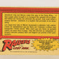 Raiders Of The Lost Ark 1981 Trading Card #63 A Mountain Of Muscle FR-ENG OPC L017989