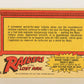 Raiders Of The Lost Ark 1981 Trading Card #66 Exploding Fuel Tank FR-ENG OPC L017992