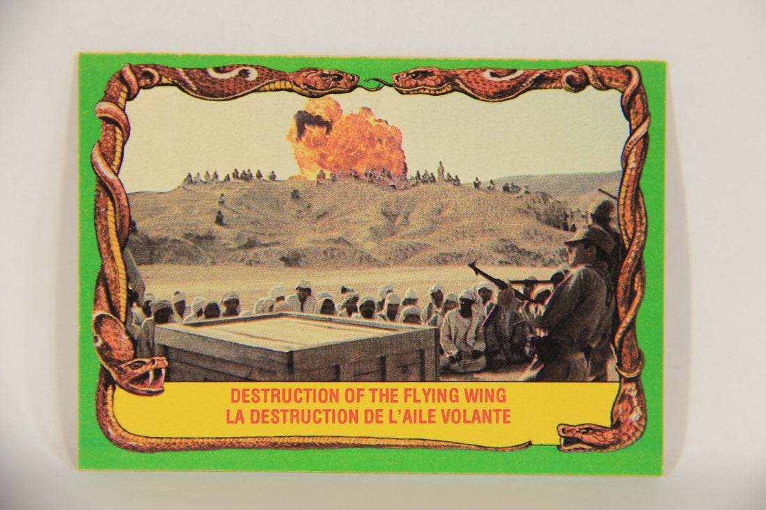 Raiders Of The Lost Ark 1981 Trading Card #68 Destruction Of The Flying Wing FR-ENG OPC L017994