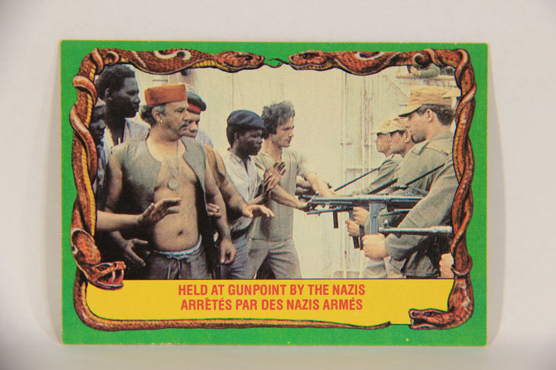 Raiders Of The Lost Ark 1981 Trading Card #72 Held At Gunpoint By The Nazis FR-ENG OPC L017998