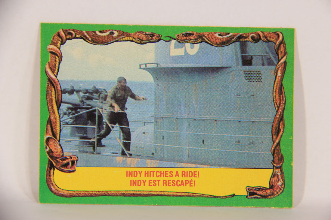 Raiders Of The Lost Ark 1981 Trading Card #73 Indy Hitches A Ride FR-ENG OPC L017999