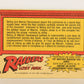 Raiders Of The Lost Ark 1981 Trading Card #75 Removing The Precious Cargo FR-ENG OPC L018001