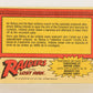Raiders Of The Lost Ark 1981 Trading Card #77 The March To Destiny FR-ENG OPC L018003