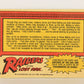 Raiders Of The Lost Ark 1981 Trading Card #79 Indy's Bluff Is Called FR-ENG OPC L018005