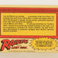 Raiders Of The Lost Ark 1981 Trading Card #80 Captives Of The Evil One FR-ENG OPC L018006