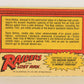 Raiders Of The Lost Ark 1981 Trading Card #82 The Awesome Moment FR-ENG OPC L018008