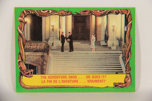 Raiders Of The Lost Ark 1981 Trading Card #86 The Adventure Ends Or Does It FR-ENG OPC L018012