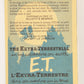 E.T. The Extra-Terrestrial 1982 Trading Card #4 Mysterious Glow FR-ENG OPC L018031