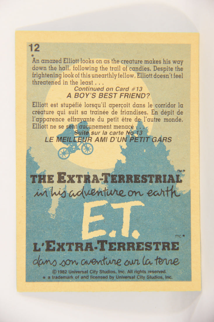 E.T. The Extra-Terrestrial 1982 Trading Card #12 The Friends Meet FR-ENG OPC L018039