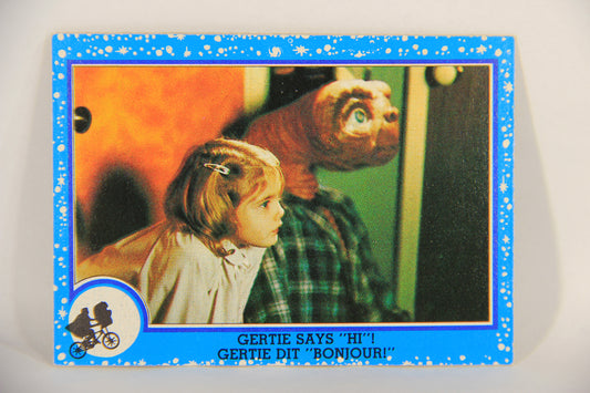 E.T. The Extra-Terrestrial 1982 Trading Card #20 Gertie Says Hi FR-ENG OPC L018047
