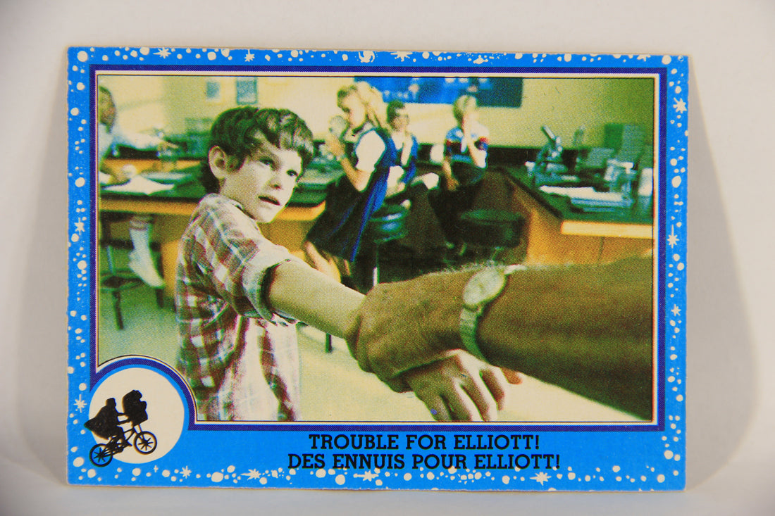 E.T. The Extra-Terrestrial 1982 Trading Card #33 Trouble For Elliott FR-ENG OPC L018060