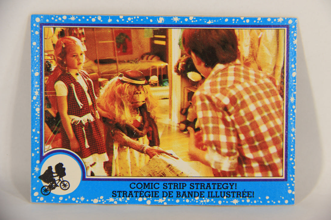 E.T. The Extra-Terrestrial 1982 Trading Card #37 Comic Strip Strategy FR-ENG OPC L018064
