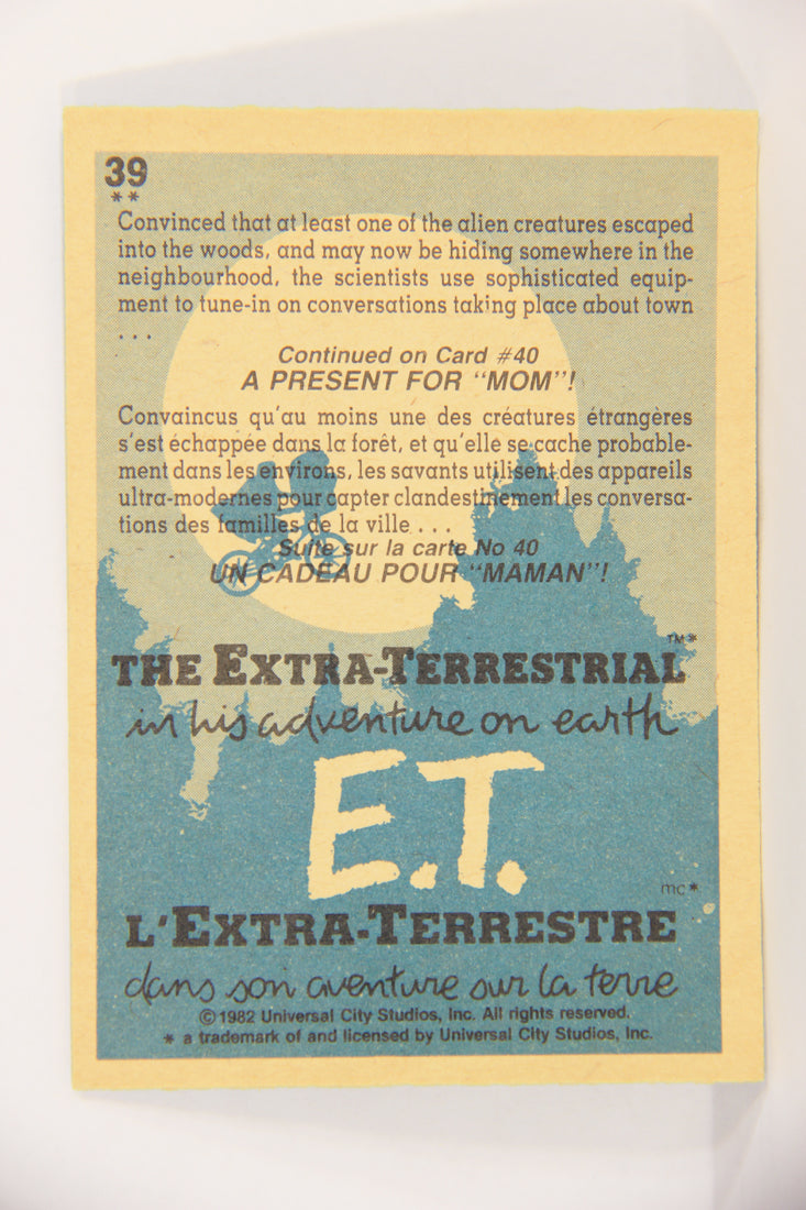 E.T. The Extra-Terrestrial 1982 Trading Card #39 The Listeners FR-ENG OPC L018066