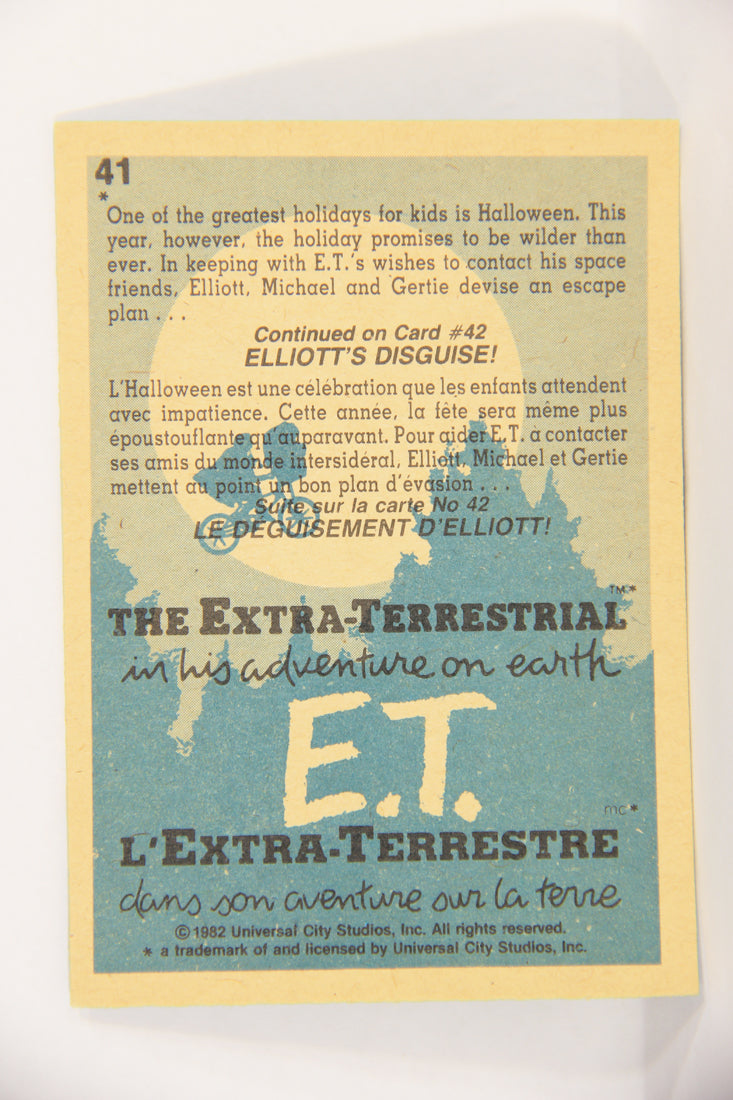E.T. The Extra-Terrestrial 1982 Trading Card #41 It's Halloween FR-ENG OPC L018068