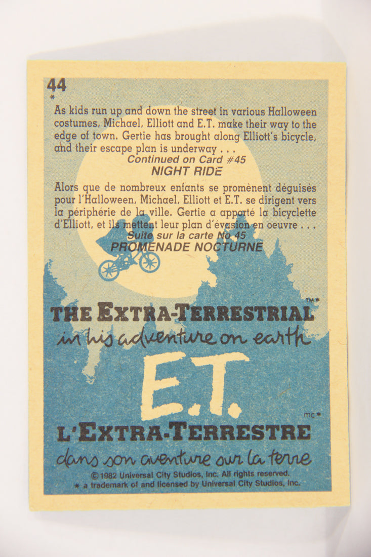 E.T. The Extra-Terrestrial 1982 Trading Card #44 Trick Or Treat FR-ENG OPC L018071