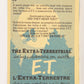 E.T. The Extra-Terrestrial 1982 Trading Card #49 Message Into Space FR-ENG OPC L018076