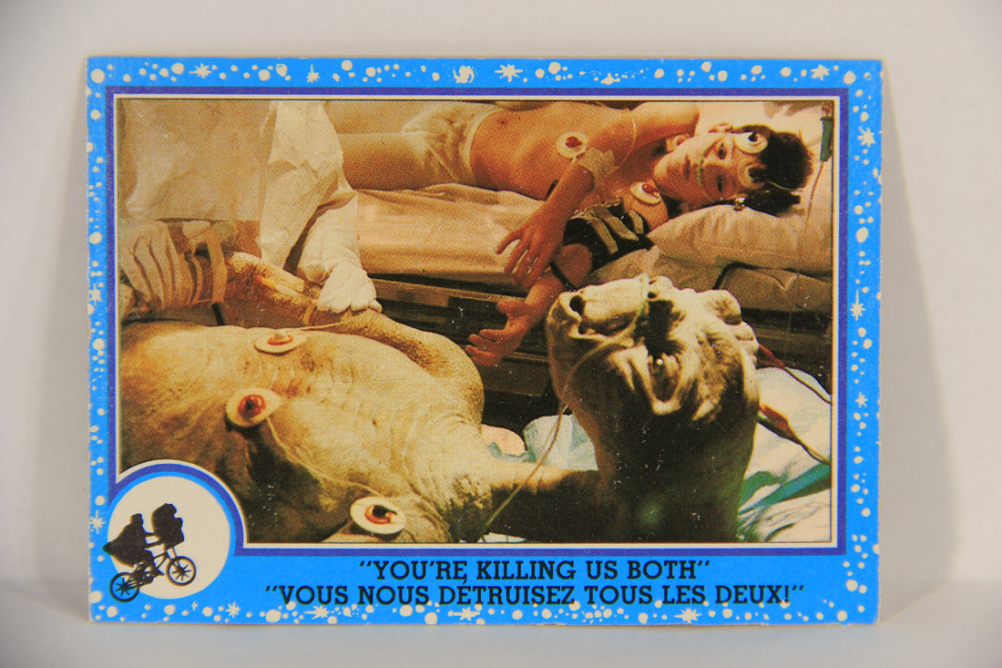 E.T. The Extra-Terrestrial 1982 Trading Card #57 You're Killing Us Both FR-ENG OPC L018084
