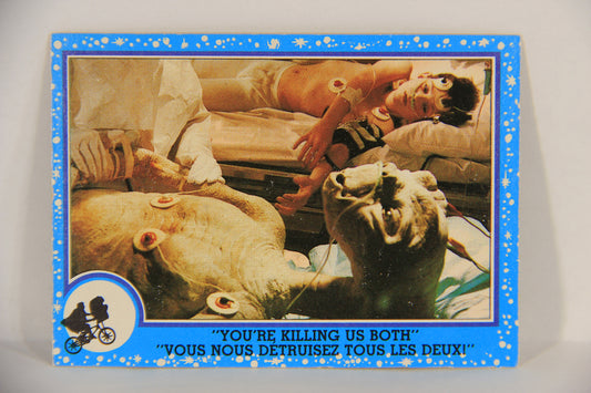E.T. The Extra-Terrestrial 1982 Trading Card #57 You're Killing Us Both FR-ENG OPC L018084